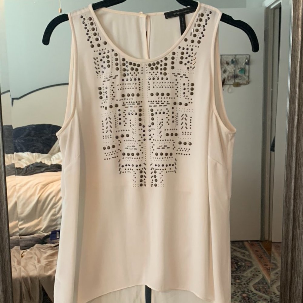 BCBG Maxazria White Tank